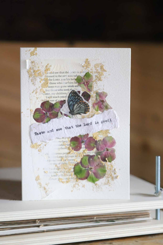 Taste and see inspirational card