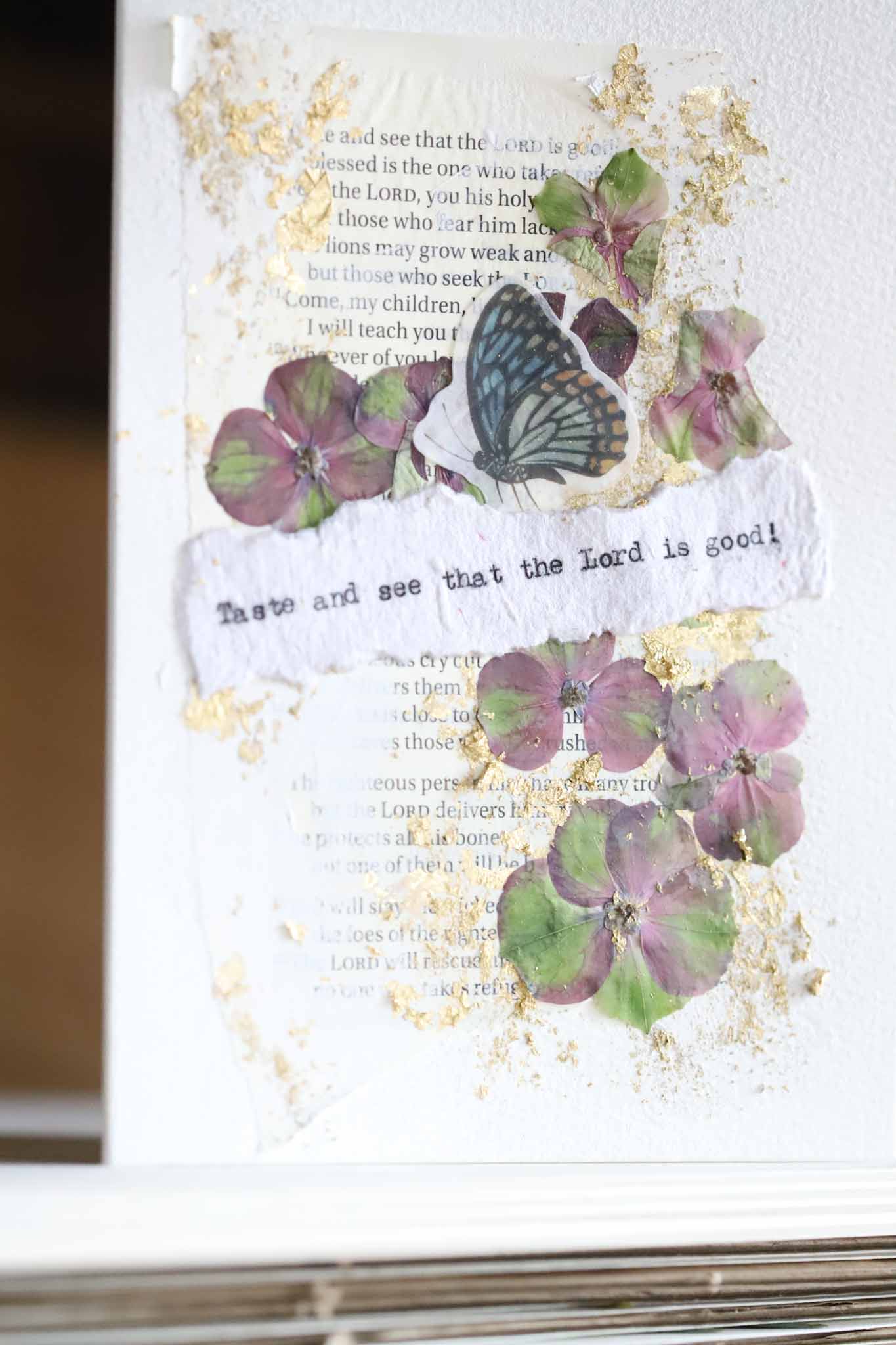 Taste and see inspirational card