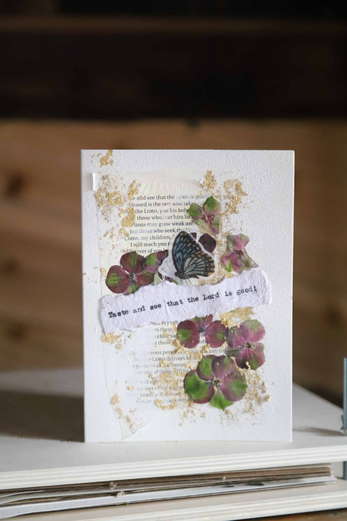 Taste and see inspirational card