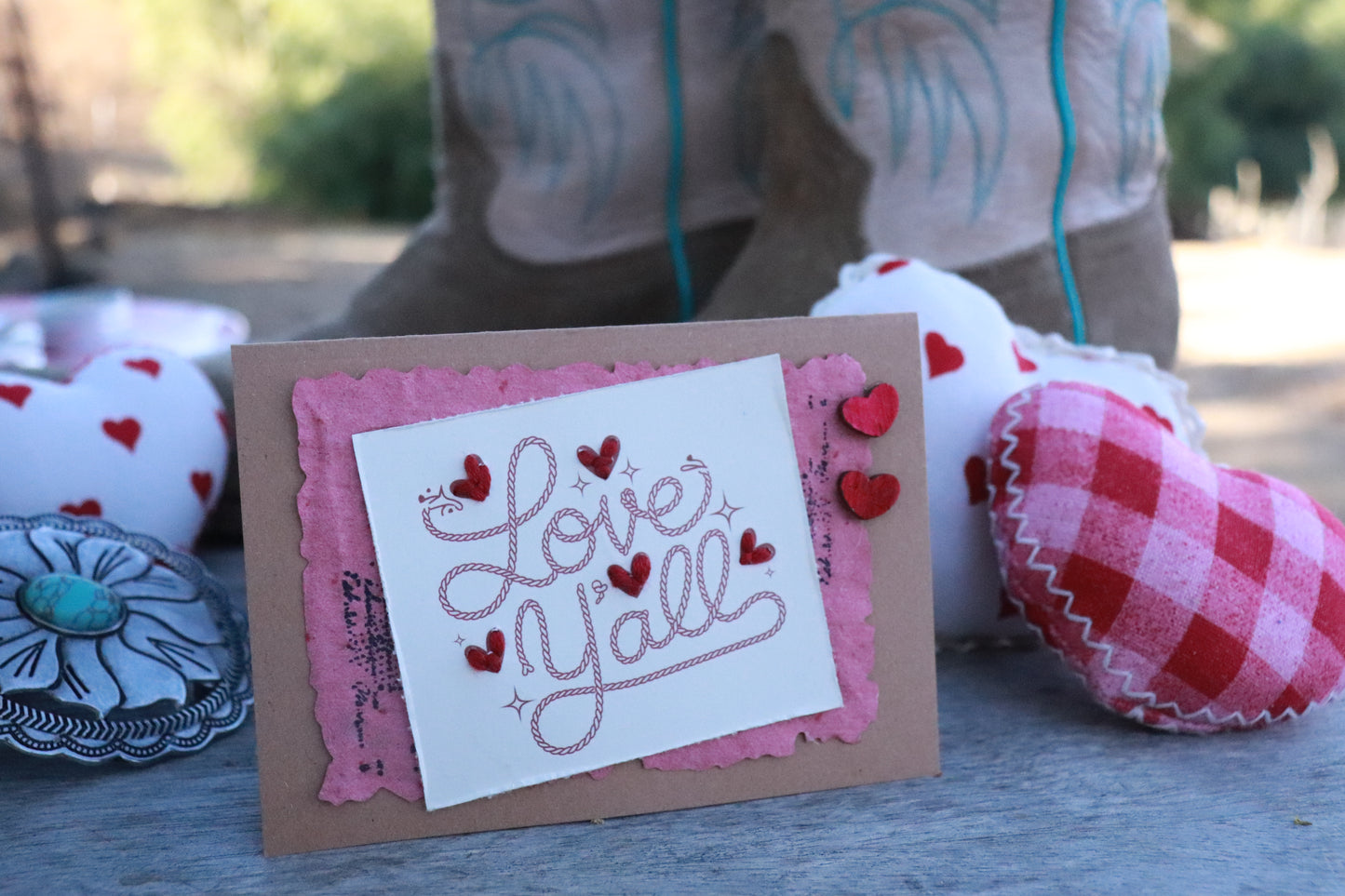 Western valentine card bundle